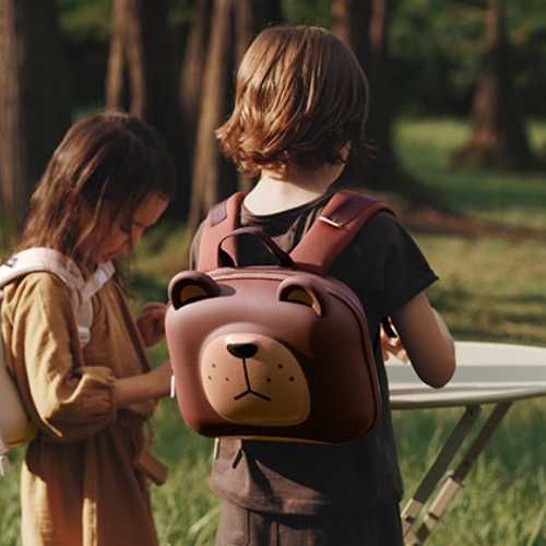 Forest Series School Bag - Big Brown Bear