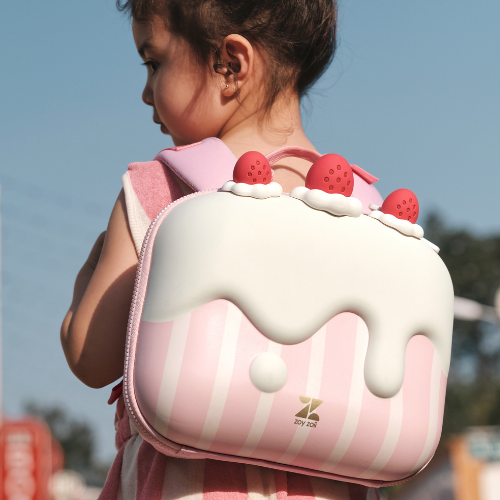 Strawberry Cake Backpack for Kids – Cute & Practical School Bag
