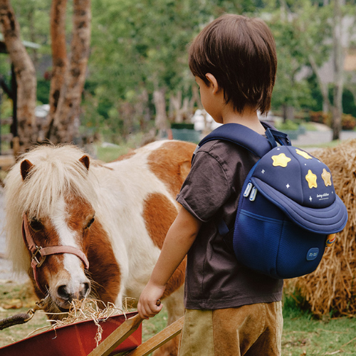 Kid's Hat Style Schoolbag - Twinkling Starry Sky
