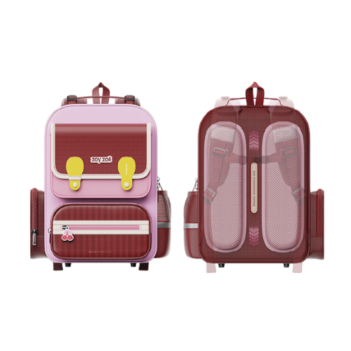 Ultra-light Air Cushion School Backpack - Cherry