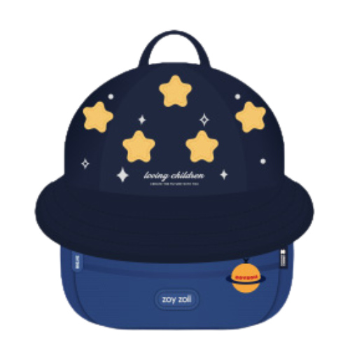 Kid's Hat Style Schoolbag - Twinkling Starry Sky